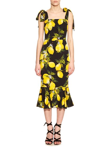 dolce gabbana lemon dress.